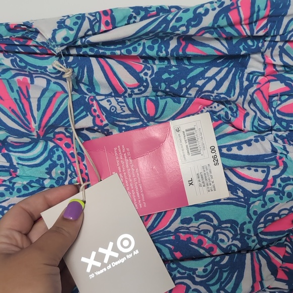 Lilly for Target My Fans long dress XL NWT - Picture 3 of 4